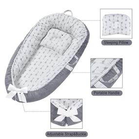 img 2 attached to 🛏️ Breathable Travel Kids' Home Store: Lounger Co-sleeping Bassinet