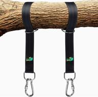 🌳 dcal gear tree swing hanging straps kit: easy & fast installation - 5ft extra long straps - 2000 lb capacity - safer lock snap carabiner hooks - ideal for swing sets, tire swing & hammock logo