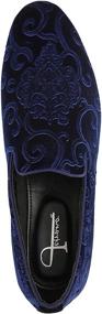 img 1 attached to 👞 Jetrano Aerostar Embossed Slip Slippers - Stylish Men's Shoes and Convenient Loafers & Slip-Ons