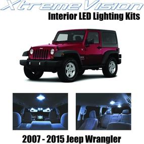 img 4 attached to 🚙 Upgrade your Jeep Wrangler JK 2007-2015 with XtremeVision's Cool White Interior LED Kit (5 Pieces) + Easy Installation Tool