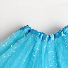 img 1 attached to 👗 Csbks Shimmering Layered Tulle Skirt for Girls - Ideal for Princess Ballet, Dance & Mini Tutus