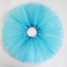 img 3 attached to 👗 Csbks Shimmering Layered Tulle Skirt for Girls - Ideal for Princess Ballet, Dance & Mini Tutus