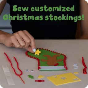 img 2 attached to 🎅 READY 2 LEARN Christmas Crafts: Create Your Own Christmas Stockings - Set of 4 - Complete Craft Kit for Festive Home Decor