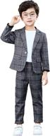 plaid blazer casual classic outfits boys' clothing - clothing sets logo