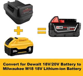 img 2 attached to Dewalt Battery Adapter Convert Milwaukee