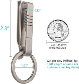 img 3 attached to 🔑 TISUR Keychain Titanium Detachable BK1: Sleek and Practical Key Organizer