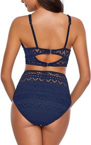 img 3 attached to 👙 Luvamia Women's Crochet Swimsuit in X-Large Size - Stylish Swimwear for Women