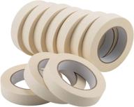 📦 lichamp masking tape 1 inch, 10 pack general purpose masking tape bulk multipack for basic use - 550 total yards" logo