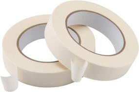 img 2 attached to 📦 Lichamp Masking Tape 1 inch, 10 Pack General Purpose Masking Tape Bulk Multipack for Basic Use - 550 Total Yards"