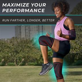 img 2 attached to 🏋️ Rymora Knee Sleeves - Compression Sleeves for Men & Women - Comfy & Secure Support Brace for Weightlifting, Fitness, Running, Sports, & Weak Joints