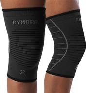 🏋️ rymora knee sleeves - compression sleeves for men & women - comfy & secure support brace for weightlifting, fitness, running, sports, & weak joints логотип