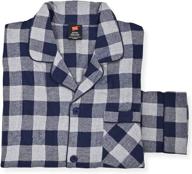 👖 hanes men's cotton flannel plaid pajama set - comfortable sleepwear logo