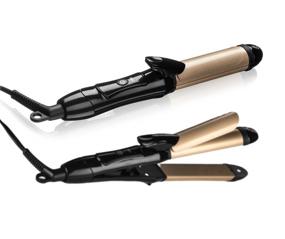 img 4 attached to 6th Sense 2 in 1 Mini Flat Iron Curling Iron: Travel Hair Straightener with Dual Voltage, Nano Titanium Technology, 1 Inch - 374°F Temperature, Includes Insulated Carry Bag (Black)