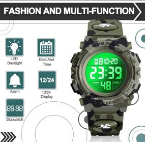 img 2 attached to ATIMO LED 50M Waterproof Sports Digital Watch for Kids - Perfect Kids Gift for Active Children