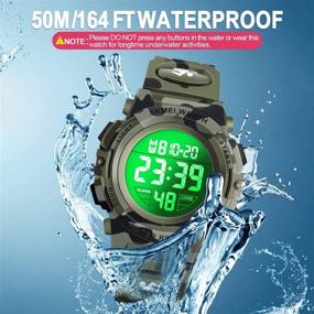img 1 attached to ATIMO LED 50M Waterproof Sports Digital Watch for Kids - Perfect Kids Gift for Active Children