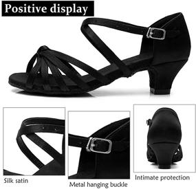 img 3 attached to 👠 Stylish Roymall Womens Black Satin 217 7 Women's Shoes: Elegant Comfort for Ladies