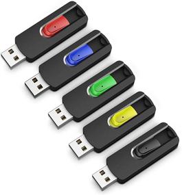 img 4 attached to KOOTION Memory Pendrive Retractable Colorful