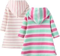 👗 winter rainbow hooded sweatshirt dresses: trendy girls' clothing logo