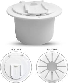 img 4 attached to 🔌 NUSET White Electrical Cable Hatch - Convenient Access for RV Wiring, RV011