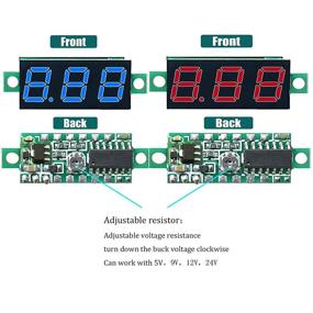img 3 attached to DaFuRui DC Voltage Display: Mini Digital Voltmeter with Reverse Polarity Protection and Accurate Pressure Measurement
