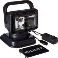 🔦 grey portable searchlight with wired remote - golight logo