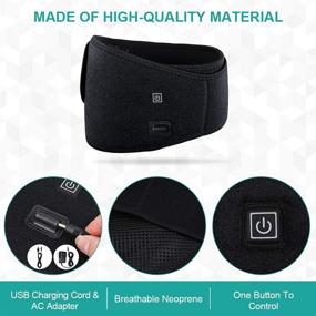 img 1 attached to Heat Therapy Belt for Lower Back Pain Relief - VINGVO Waist Heating 🔥 Pad for Cramps, Arthritis, Dysmenorrhea, Suitable for Men and Women - Effective Lumbar Warmer Wrap