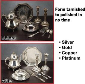 img 1 attached to Nuvatek Silver Magic Plate: Enhanced Tarnish Remover for Silverware, Jewelry, Gold, Copper, and Platinum
