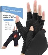 🧤 fomibobri copper compression gloves: relieve joint pain, carpal tunnel, rheumatoid arthritis, swelling, fatigue symptoms - hand brace support for women/men логотип