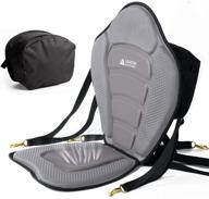 enhance your fishing experience with the leader accessories deluxe padded kayak seat and storage bag logo