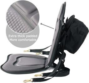 img 3 attached to Enhance Your Fishing Experience with the Leader Accessories Deluxe Padded Kayak Seat and Storage Bag