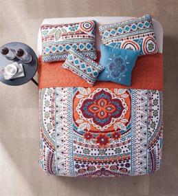 img 1 attached to Colorful and Stylish: VCNY 5 Piece Natasha Quilt Set for Full/Queen Beds