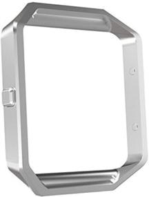 img 1 attached to 📟 MoKo Frame for Fitbit Blaze, Stainless Steel Metal Frame Replacement Housing - Silver - Compatible with Fitbit Blaze Smart Watch