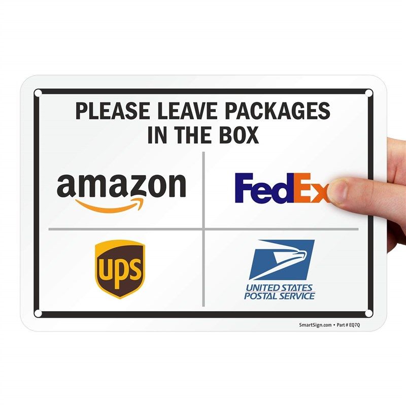 smartsign delivery instructions rust free weather proof 로고