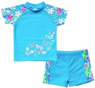 👙 baohulu girls swimsuit: trendy two piece tankini with upf 50+ uv protection, rash guard set for ages 3-12 logo