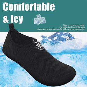 img 1 attached to Quick Drying Shoes Summer Outdoor Swimming Slipper Men's Shoes for Athletic