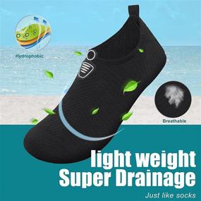 img 2 attached to Quick Drying Shoes Summer Outdoor Swimming Slipper Men's Shoes for Athletic