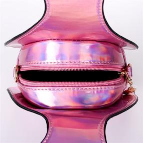img 1 attached to 👝 Холографическая плечевая сумка-мессенджер с подходящим кошельком для женщин - сумки и кошельки в плечевых сумках.