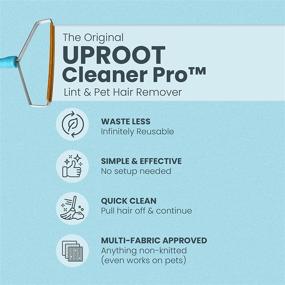img 3 attached to 🧹 Uproot Cleaner Pro Pet Hair Remover: Non-Damaging Lint Remover & Carpet Scraper for Couch, Clothes & Rugs - Get Every Hair!