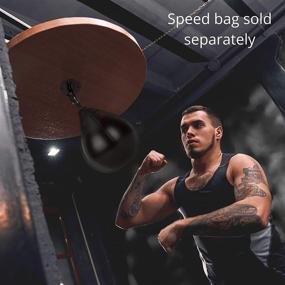 img 2 attached to BOXERPOINT Speed Bag Swivels: Stainless Steel Swivel for Faster & Smoother Boxing Training - Complete Hardware Kit for Easy Setup on Hanging Speed Bag Platform Stand