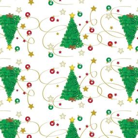 img 4 attached to 🎄 Christmas Party: Heavy Duty Disposable Table Cover & Banner, 54" x 108" – 2-Count