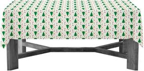 img 1 attached to 🎄 Christmas Party: Heavy Duty Disposable Table Cover & Banner, 54" x 108" – 2-Count