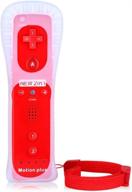 remote wireless controller built-in motion plus mini kitty remote joystick replacement video game gamepads for wii and wii u with silicon case logo