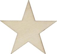 🌟 50 pack of 1.25 inch small wood stars: ideal for crafts and décor logo