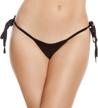 roma womens solid bikini bottom logo
