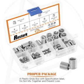 img 1 attached to Rustark Stainless Inserts Helicoil Assortment