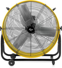 img 3 attached to 🌀 JPOWER 24 Inch High Velocity Metal Drum Fan – 7200CFM, 3-Speed Air Circulation for Industrial, Commercial, Residential, and Shop Use – ETL Safety Listed