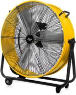 🌀 jpower 24 inch high velocity metal drum fan – 7200cfm, 3-speed air circulation for industrial, commercial, residential, and shop use – etl safety listed логотип