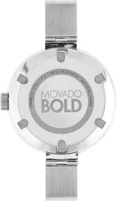 img 1 attached to ⌚️ Movado Women's BOLD Stainless Steel Watch - Sunray Dial, Silver/Gold/Pink (Model 3600194)