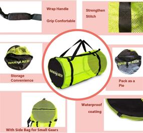 img 1 attached to 🎒 Nawalker XL Mesh Dive Duffel Bag: Ultimate Gear Storage for Scuba & Snorkeling Adventure