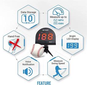 img 1 attached to 🔥 Revolutionize Your Baseball Training with NetPlayz Baseball Radars: Hands-Free Radar Guns, Speed Sensors, and More!